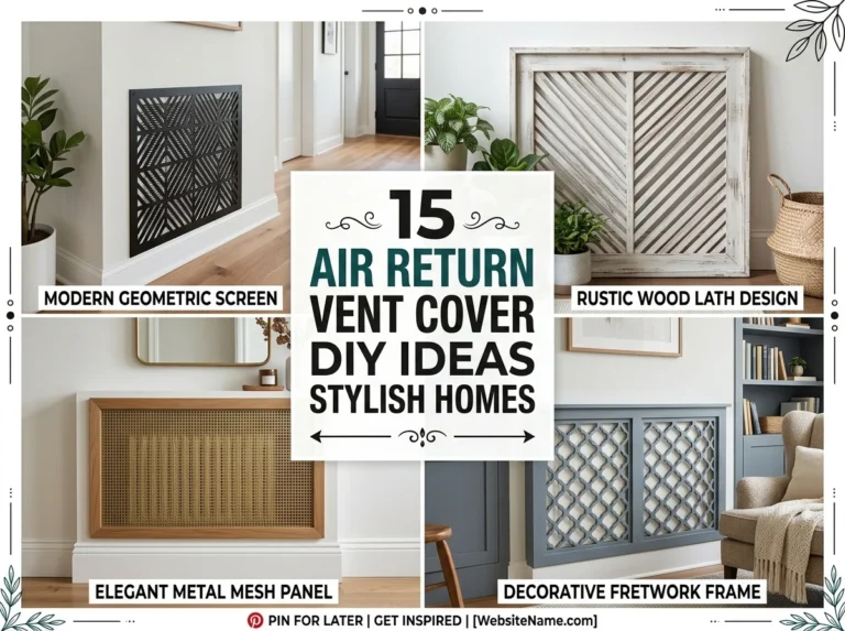 15 Air Return Vent Cover DIY Ideas for Stylish Homes