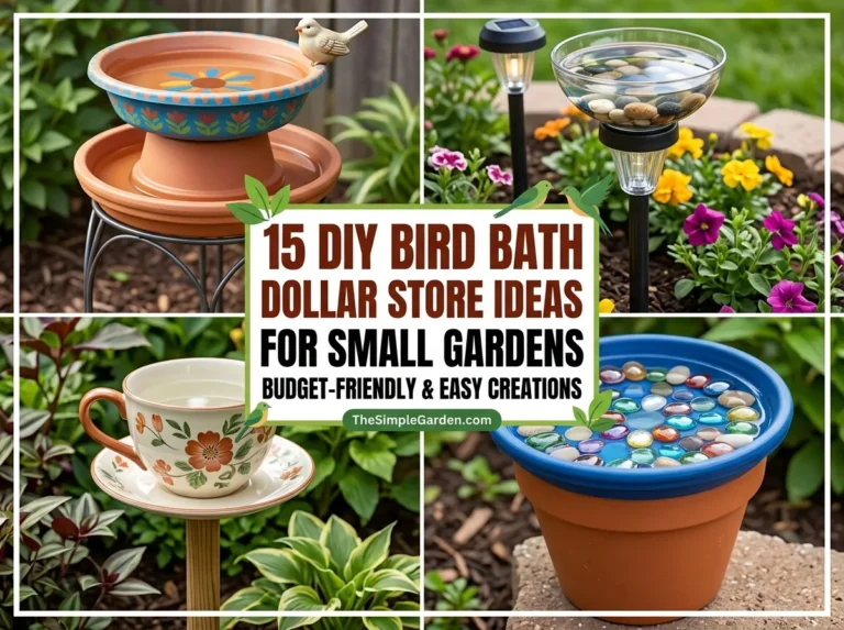15 DIY Bird Bath Dollar Store Ideas for Small Gardens