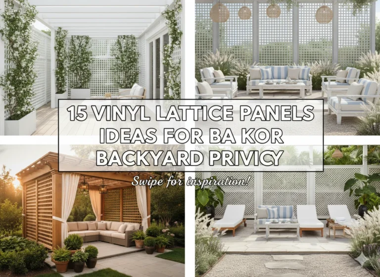 15 Vinyl Lattice Panels Ideas for Backyard Privacy