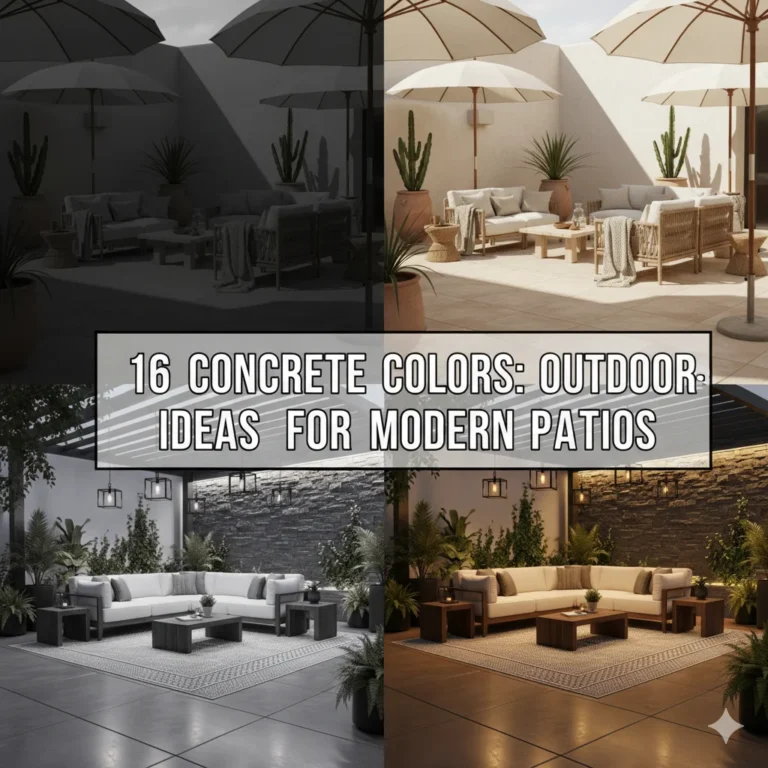 16 Concrete Colors Outdoor Ideas for Modern Patios