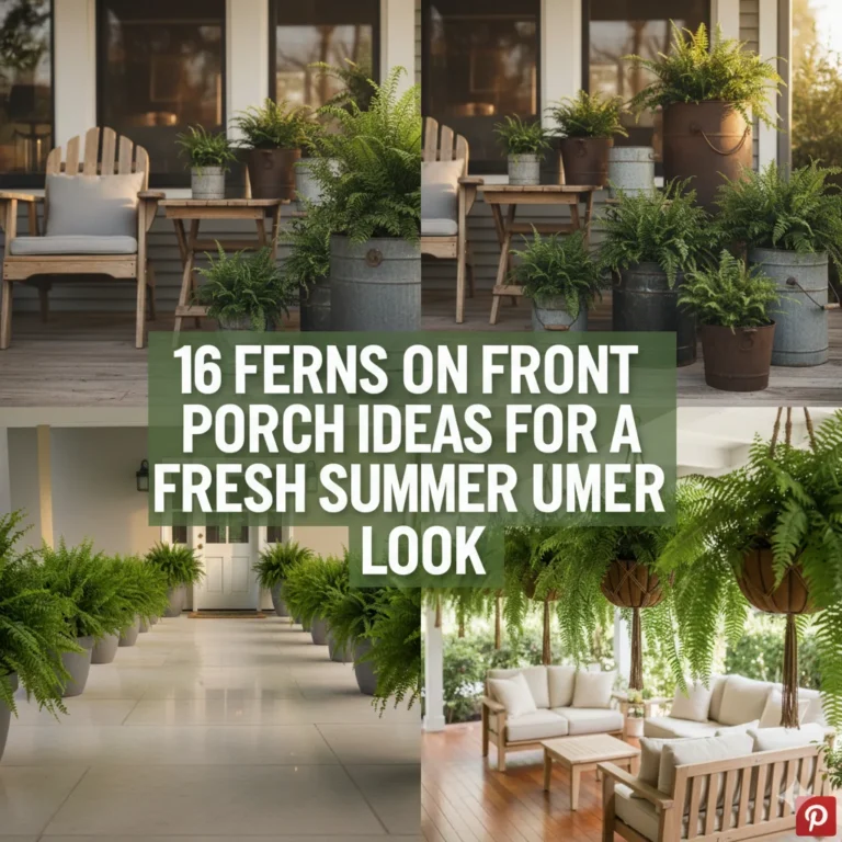 16 Ferns on Front Porch Ideas for a Fresh Summer Look