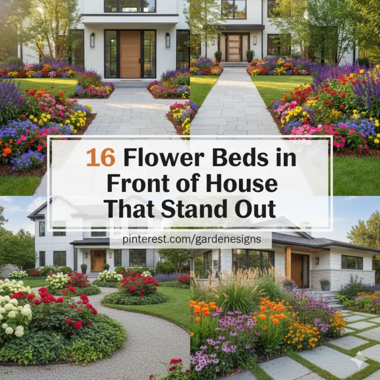 16 Flower Beds in Front of House That Stand Out