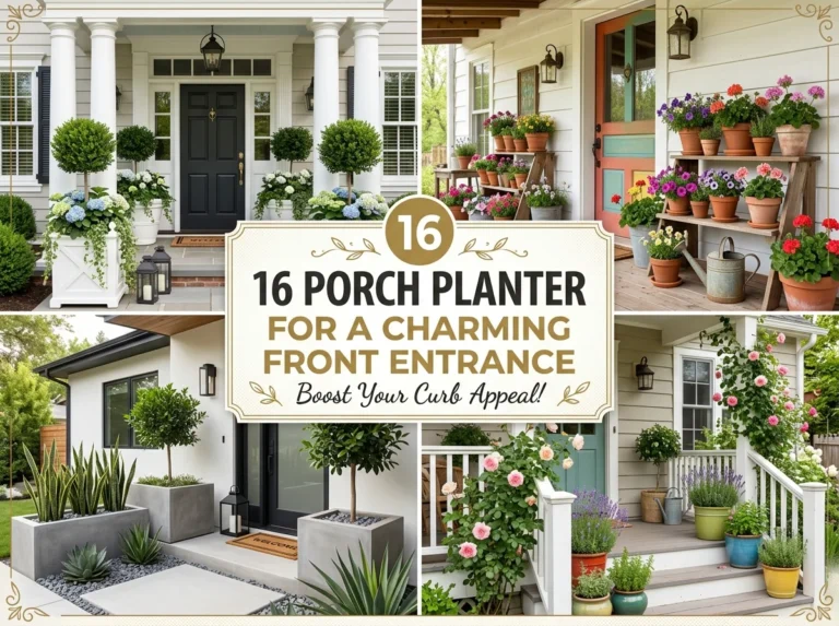 16 Porch Planter Ideas for a Charming Front Entrance