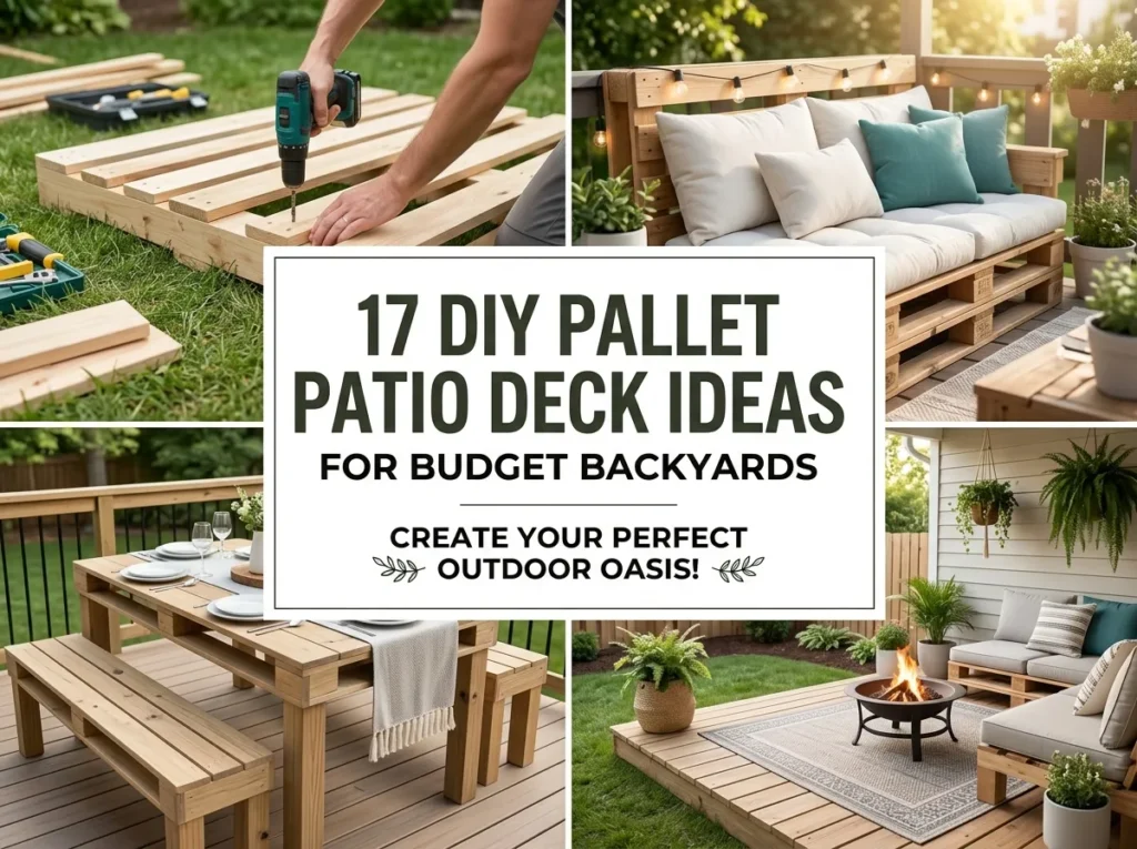 17 DIY Pallet Patio Deck Ideas for Budget Backyards