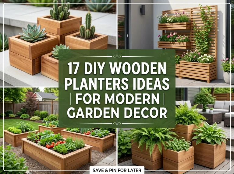 17 DIY Wooden Planters Ideas for Modern Garden Decor