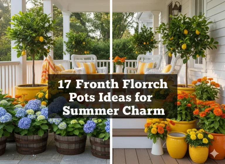 17 Front Porch Flower Pots Ideas for Summer Charm
