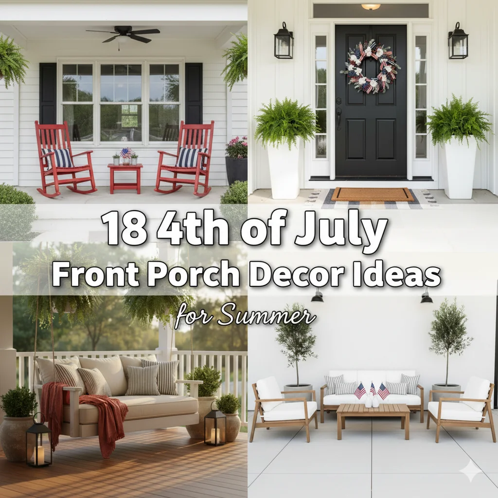 18 4th of July Front Porch Decor Ideas for Summer