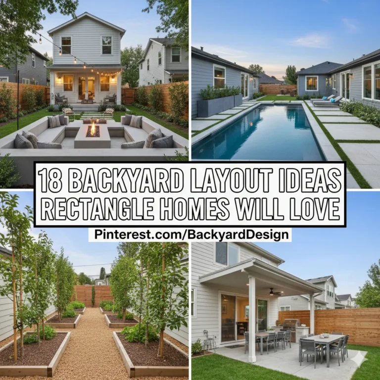 18 Backyard Layout Ideas Rectangle Homes Will Love