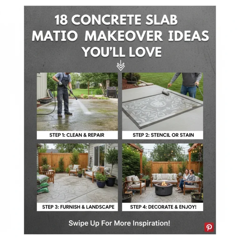 18 Concrete Slab Patio Makeover Ideas You’ll Love